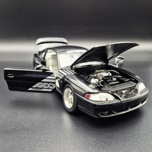 Load image into Gallery viewer, Universal Hobbies 1994 Ford Mustang GT Coupe Boss Shinoda Black 1:18 Die Cast Car
