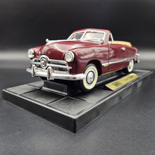 Load image into Gallery viewer, MIRA 1949 Ford Custom Convertible Burgundy 10124P 1:18 Die Cast Car

