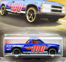Load image into Gallery viewer, Hot Wheels 2018 Chevy 1500 Dark Blue 100 Years of Chevy Trucks 6/8 New
