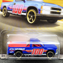 Load image into Gallery viewer, Hot Wheels 2018 Chevy 1500 Dark Blue 100 Years of Chevy Trucks 6/8 New
