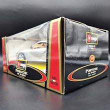 Load image into Gallery viewer, Bburago 1999 Porsche 911 996 Turbo Coupe Silver #33067 Gold Collection 1:18 Die Cast Car
