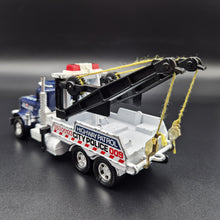 Load image into Gallery viewer, Matchbox 1986 Peterbilt Wrecker Truck K-121 Dark Blue Super Kings
