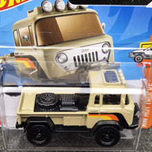 Load image into Gallery viewer, Hot Wheels 2024 &#39;57 Jeep FC Tan HW Hot Trucks 3/10 New
