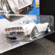 Load image into Gallery viewer, Hot Wheels 2024 &#39;72 Stingray Convertible White #47 Factory Fresh 5/10 New

