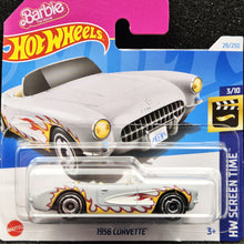 Load image into Gallery viewer, Hot Wheels 2024 1956 Corvette Grey #29 HW Screen Time 3/10 New
