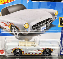 Load image into Gallery viewer, Hot Wheels 2024 1956 Corvette Grey #29 HW Screen Time 3/10 New
