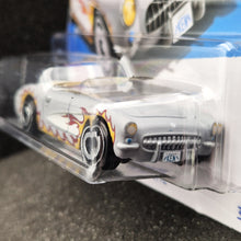 Load image into Gallery viewer, Hot Wheels 2024 1956 Corvette Grey #29 HW Screen Time 3/10 New
