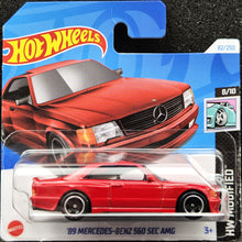 Load image into Gallery viewer, Hot Wheels 2024 &#39;89 Mercedes-Benz 560 SEC AMG Red #82 HW Modified 8/10 New
