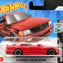 Load image into Gallery viewer, Hot Wheels 2024 &#39;89 Mercedes-Benz 560 SEC AMG Red #82 HW Modified 8/10 New
