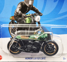 Load image into Gallery viewer, Hot Wheels 2024 Honda CB750 Cafe Dark Green #49 Rod Squad 2/5 New
