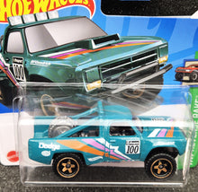 Load image into Gallery viewer, Hot Wheels 2024 &#39;87 Dodge D100 Teal  #38 HW Reverse Rake 1/5 New
