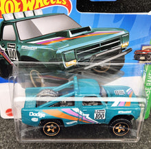 Load image into Gallery viewer, Hot Wheels 2024 &#39;87 Dodge D100 Teal  #38 HW Reverse Rake 1/5 New
