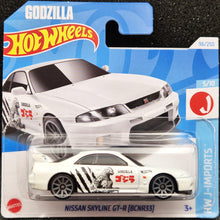 Load image into Gallery viewer, Hot Wheels 2024 Nissan Skyline GT-R (BCNR33) White #96 HW J-Imports 5/10 New
