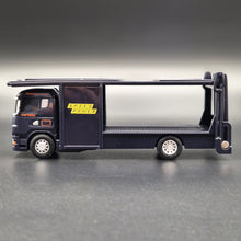 Load image into Gallery viewer, Explorafind Scania Style Car Carrier Truck Dark Blue 1:64 Die Cast
