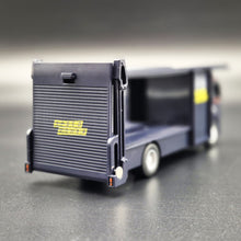 Load image into Gallery viewer, Explorafind Scania Style Car Carrier Truck Dark Blue 1:64 Die Cast
