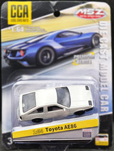 Load image into Gallery viewer, Explorafind 1986 Toyota AE86 Corolla Levin/Sprinter Trueno White 1:64 Die Cast Car New
