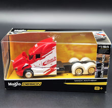 Load image into Gallery viewer, Maisto 2020 Mack Anthem Truck Red 1:64 Maisto Design Custom Rigs Die Cast
