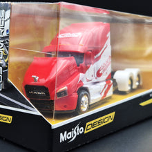 Load image into Gallery viewer, Maisto 2020 Mack Anthem Truck Red 1:64 Maisto Design Custom Rigs Die Cast
