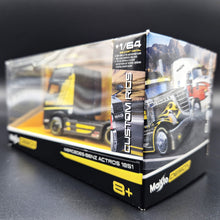 Load image into Gallery viewer, Maisto 2020 Mercedes-Benz Actros 1851 Truck Black 1:64 Maisto Design Custom Rigs Diecast
