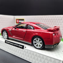 Load image into Gallery viewer, Bburago 2009 Nissan GT-R (R35) Red 1:32 Die Cast Car
