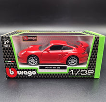 Load image into Gallery viewer, Bburago 2009 Porsche 911 GT2 Red 1:32 Die Cast Car
