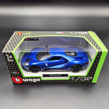 Load image into Gallery viewer, Bburago 2017 Ford GT Dark Blue 1:32 Die Cast Car
