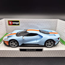 Load image into Gallery viewer, Bburago 2019 Ford GT Gulf Blue 1:32 Die Cast Car

