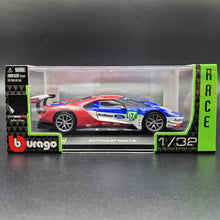Load image into Gallery viewer, Bburago 2017 Ford GT Race Car #67 Red 1:32 Die Cast Car

