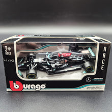 Load image into Gallery viewer, Bburago 2021 Mercedes AMG Petronas Formula 1 W12 Lewis Hamilton #44 1:43
