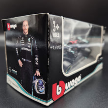 Load image into Gallery viewer, Bburago 2021 Mercedes AMG Petronas Formula 1 W12 Lewis Hamilton #44 1:43
