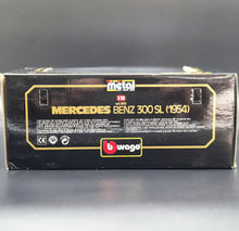Load image into Gallery viewer, Bburago Mercedes-Benz 300 SL (1954) Gullwing Blue #3013 1:18 Die Cast Car
