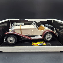 Load image into Gallery viewer, Bburago Mercedes-Benz SSK (1928) Beige #3009 1:18 Die Cast Car
