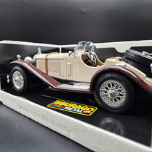 Load image into Gallery viewer, Bburago Mercedes-Benz SSK (1928) Beige #3009 1:18 Die Cast Car
