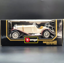 Load image into Gallery viewer, Bburago Mercedes-Benz SSK (1928) Beige #3009 1:18 Die Cast Car
