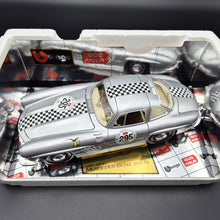Load image into Gallery viewer, Bburago Mercedes-Benz 300 SL (1954) Gullwing Silver #3213 1000 Miglia 1:18 Die Cast Car

