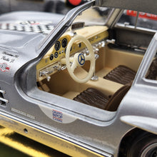 Load image into Gallery viewer, Bburago Mercedes-Benz 300 SL (1954) Gullwing Silver #3213 1000 Miglia 1:18 Die Cast Car
