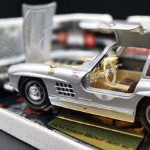 Load image into Gallery viewer, Bburago Mercedes-Benz 300 SL (1954) Gullwing Silver #3213 1000 Miglia 1:18 Die Cast Car

