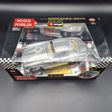 Load image into Gallery viewer, Bburago Mercedes-Benz 300 SL (1954) Gullwing Silver #3213 1000 Miglia 1:18 Die Cast Car
