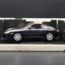 Load image into Gallery viewer, Bburago 1997 Porsche 911 Carrera 4 Dark Purple 1:18 Die Cast Car
