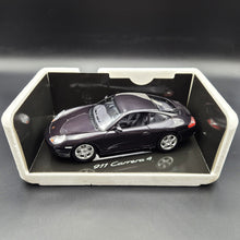 Load image into Gallery viewer, Bburago 1997 Porsche 911 Carrera 4 Dark Purple 1:18 Die Cast Car
