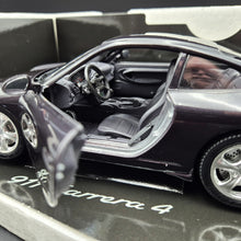 Load image into Gallery viewer, Bburago 1997 Porsche 911 Carrera 4 Dark Purple 1:18 Die Cast Car

