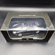Load image into Gallery viewer, Bburago 1997 Porsche 911 Carrera 4 Dark Purple 1:18 Die Cast Car
