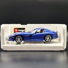 Load image into Gallery viewer, Bburago 1996 Dodge Viper GTS Coupe Blue #3030 1:18 Die Cast Car
