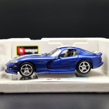 Load image into Gallery viewer, Bburago 1996 Dodge Viper GTS Coupe Blue #3030 1:18 Die Cast Car
