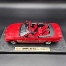 Load image into Gallery viewer, Maisto 1993 BMW 325i Convertible Red #331812 1:18 Special Edition Die Cast Car
