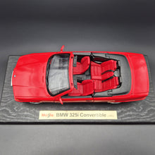 Load image into Gallery viewer, Maisto 1993 BMW 325i Convertible Red #331812 1:18 Special Edition Die Cast Car
