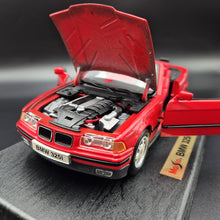 Load image into Gallery viewer, Maisto 1993 BMW 325i Convertible Red #331812 1:18 Special Edition Die Cast Car
