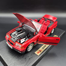 Load image into Gallery viewer, Maisto 1993 BMW 325i Convertible Red #331812 1:18 Special Edition Die Cast Car
