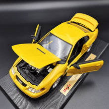 Load image into Gallery viewer, Maisto 1999 Mustang GT Yellow #31860 1:18 Special Edition Die Cast Car
