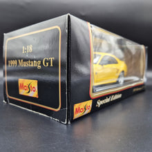 Load image into Gallery viewer, Maisto 1999 Mustang GT Yellow #31860 1:18 Special Edition Die Cast Car
